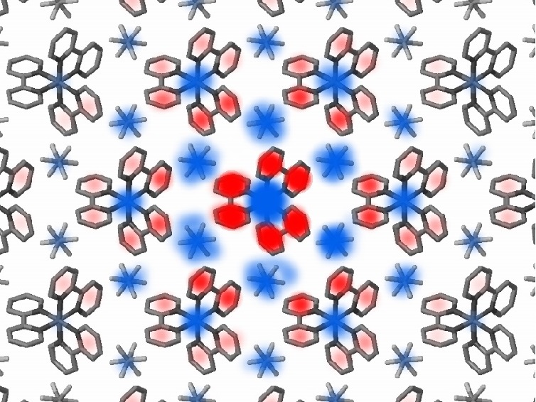 Synchrone Bewegung von Elektronen in benachbarten Molekülen - ein ultraschneller Röntgenfilm über Metallkomplexe in einem Kristall